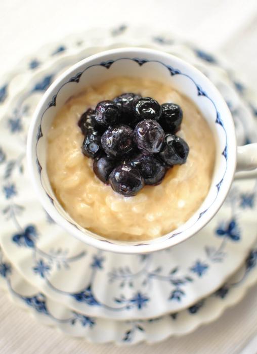 Oblíbený recept rýžové kaše ve vícerozměrném