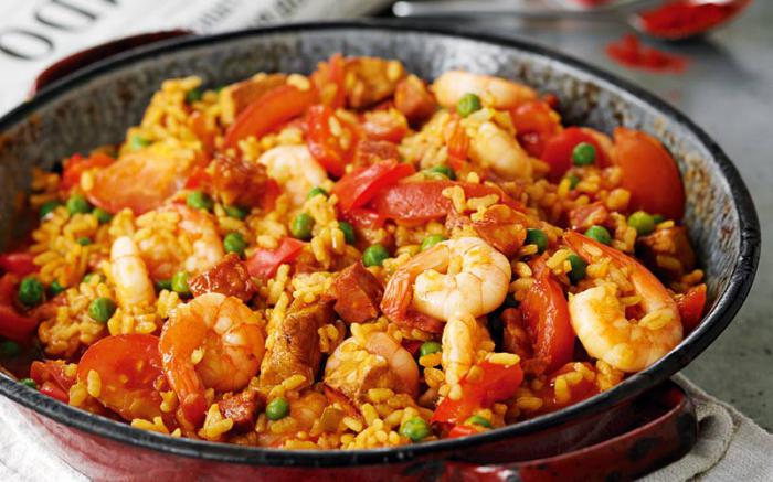 paella se zeleninou