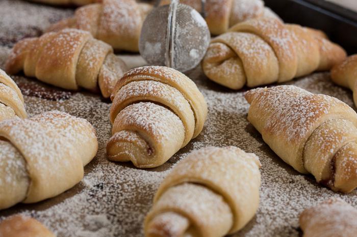 Bagely s marmeládou z tvarohu, tavené pečivo, shortcake - recepty