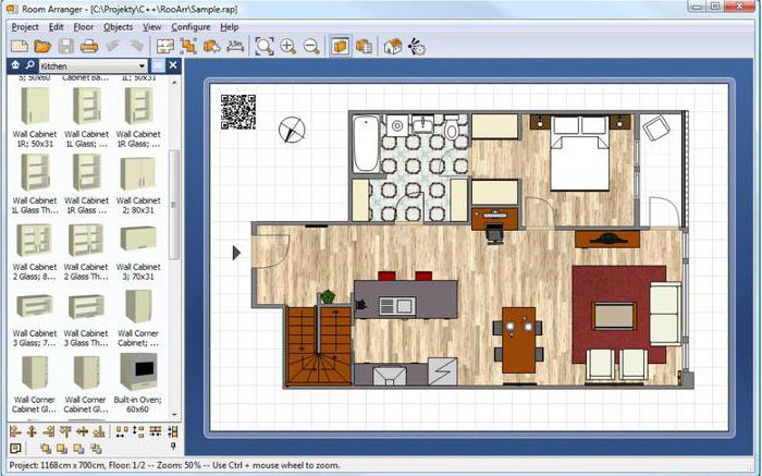 program pro uspořádání nábytku v místnosti 3d 