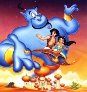 lampa aladdin karikatura