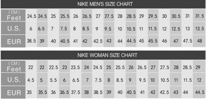 Rozměrná síťka "Nike": oblečení, boty a doplňky