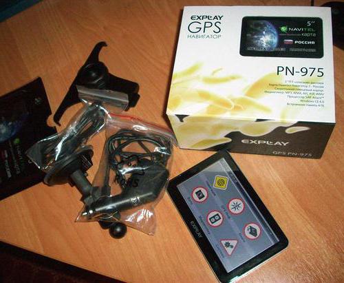 GPS-navigátor Explay PN-975: specifikace, fotografie a recenze